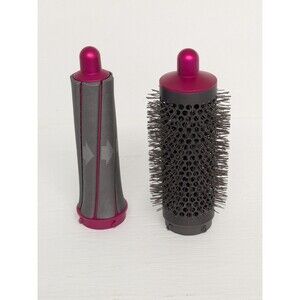 Dyson Airwrap Round Volumizing Brush Barrel 1.2" Attachmens Nickel/Fuchsia OEM
